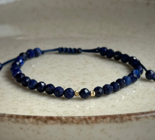 Bransoletka z laspisem lazulim