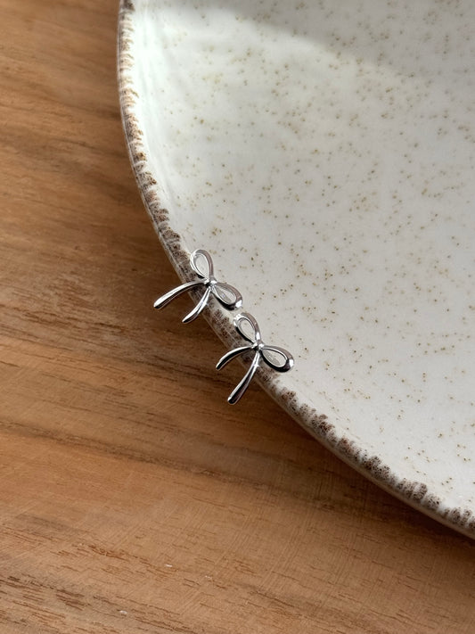 Kolczyki srebrne kokardki