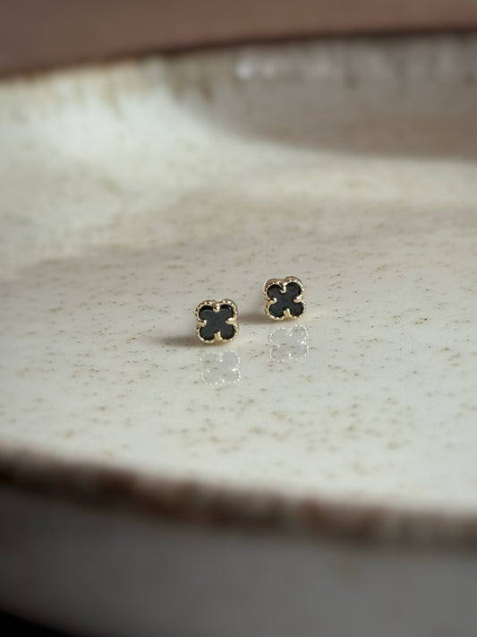 Kolczyki złote koniczyny