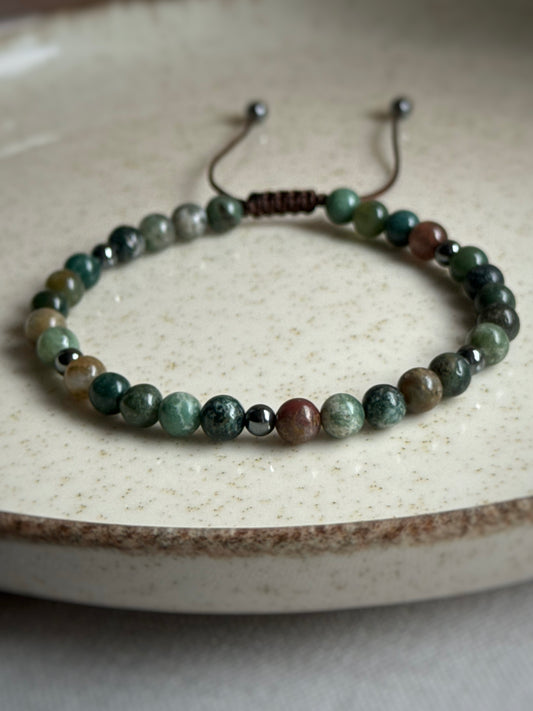 Bransoletka męska z kamieniami