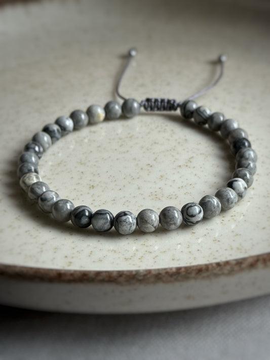 Bransoletka męska z kamieniami