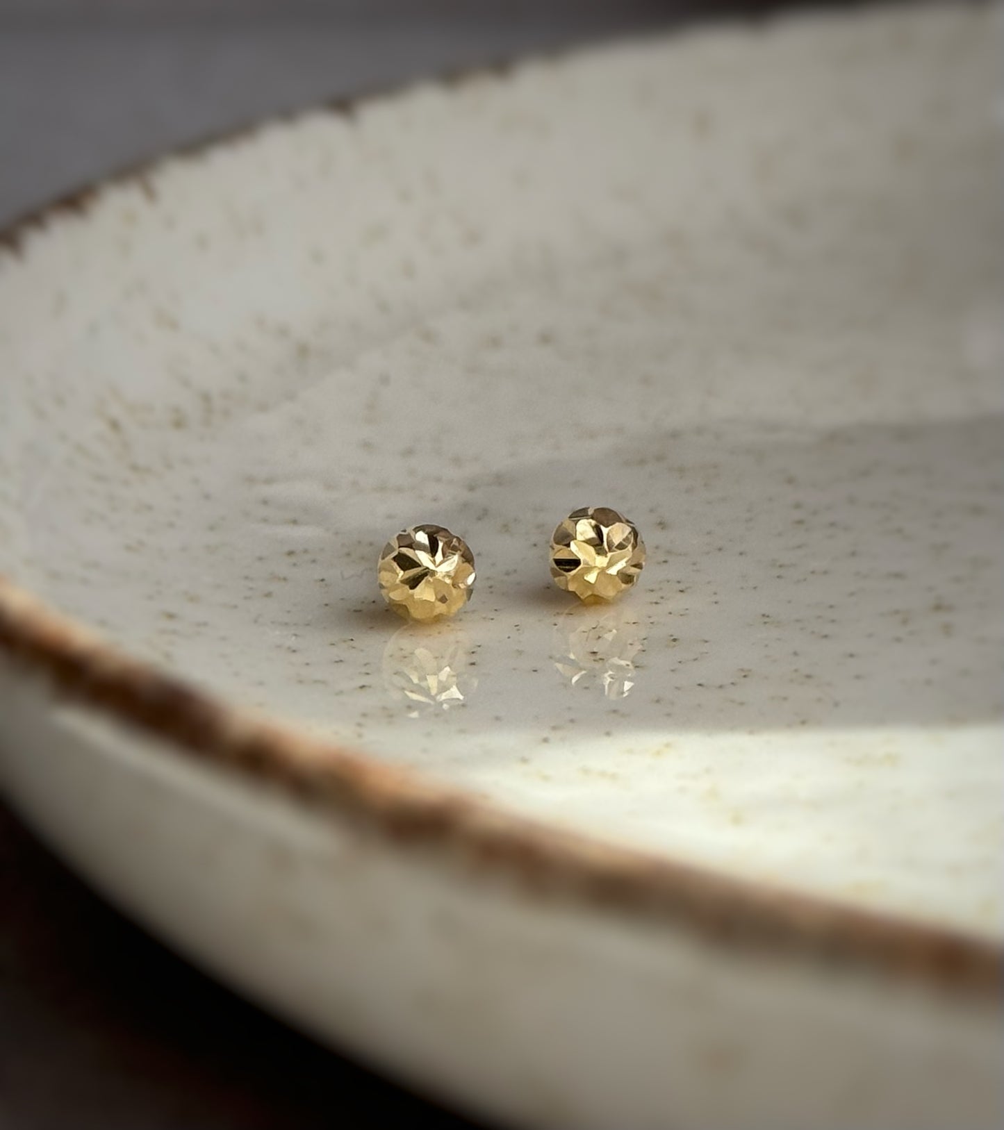 Kolczyki złote kulki