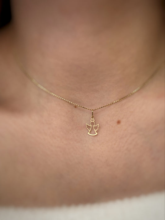 Zawieszka złota aniołek