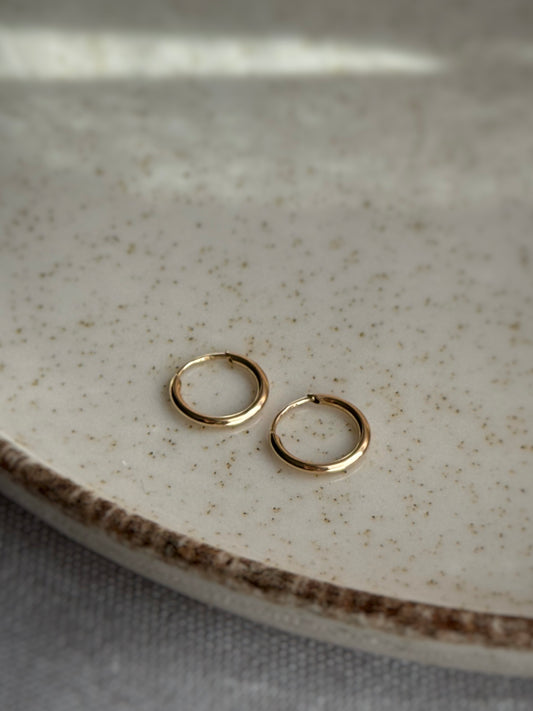 Kolczyki złote koła