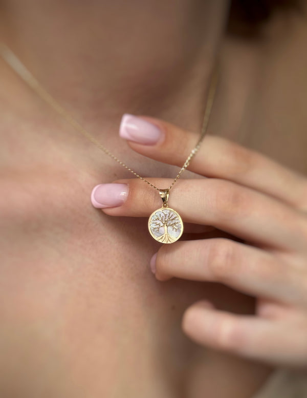 Zawieszka złota drzewko szczęścia